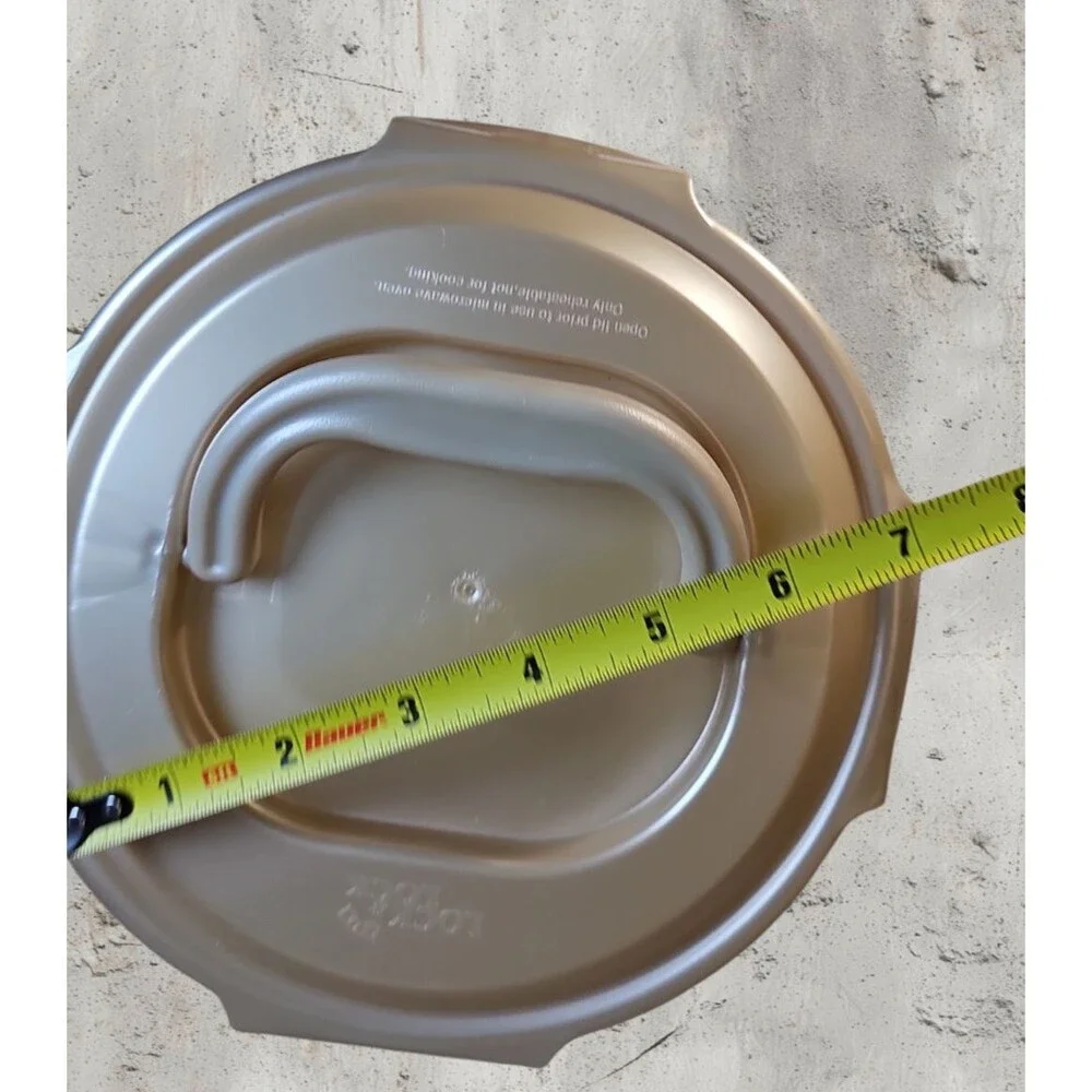 Lock & Lock Round Divided Food Storage Container Handle Lid BPA Free Organizer